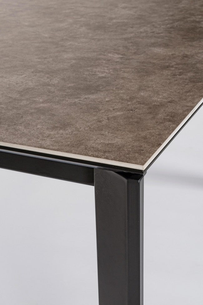 Table extensible Briva, gris noir