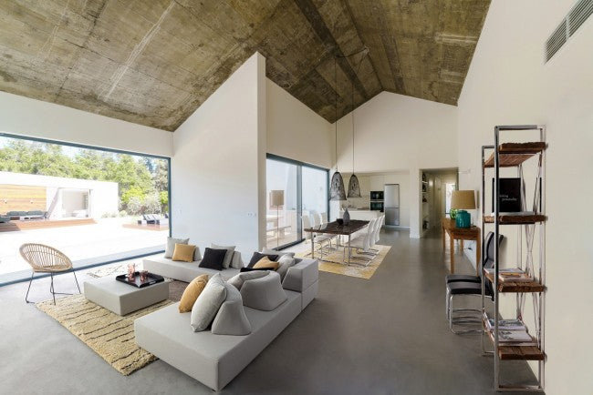 Tapis Linee Avorio 140x200 en coton