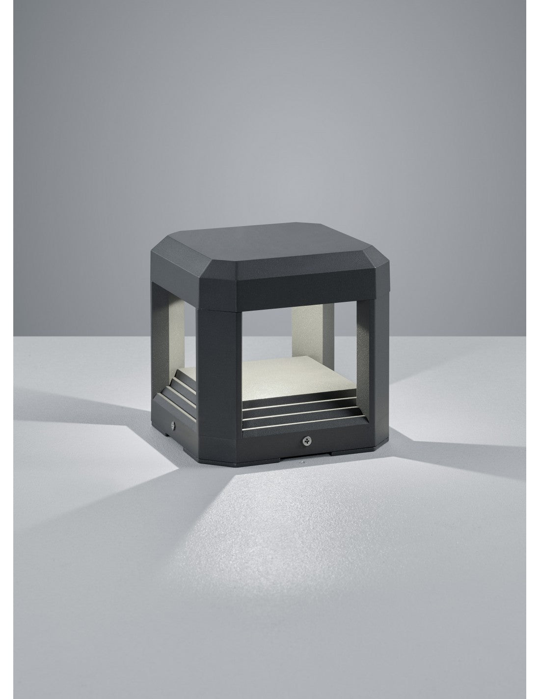 Applique Cube Led Extérieure Logone Anthracite IP65 Trio Éclairage