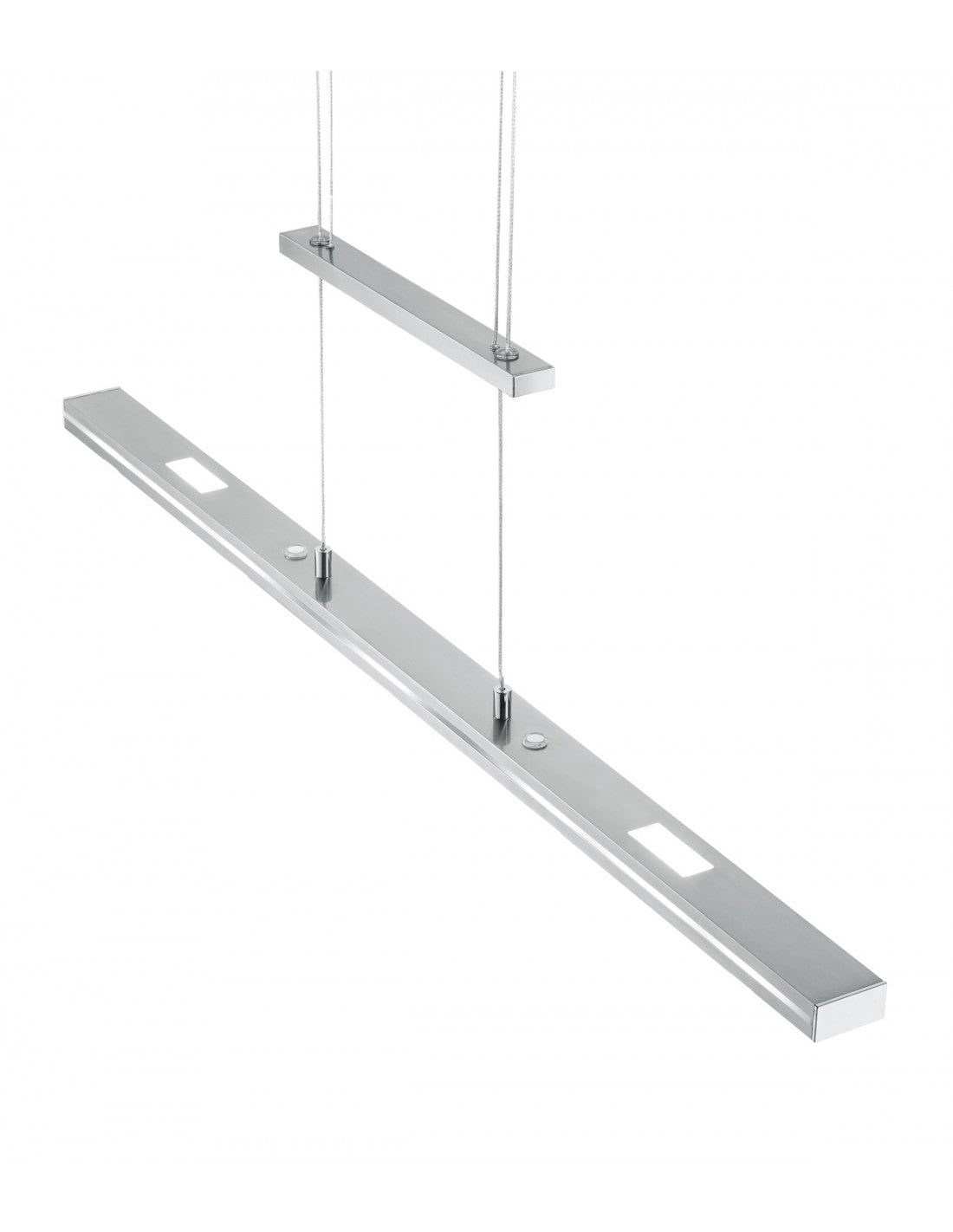 Suspension LED moderne au-dessus et au-dessous Lacal Nichel Trio Lighting