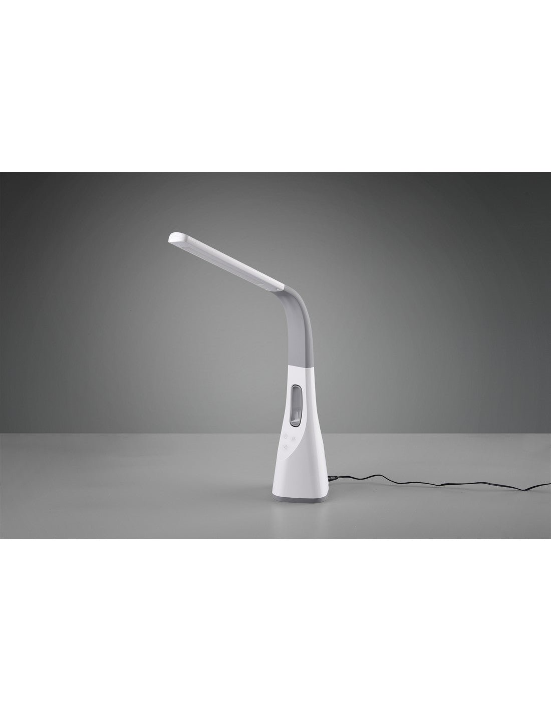 Lampe de table flexible Vento avec ventilateur LED blanche à variateur tactile Trio Lighting