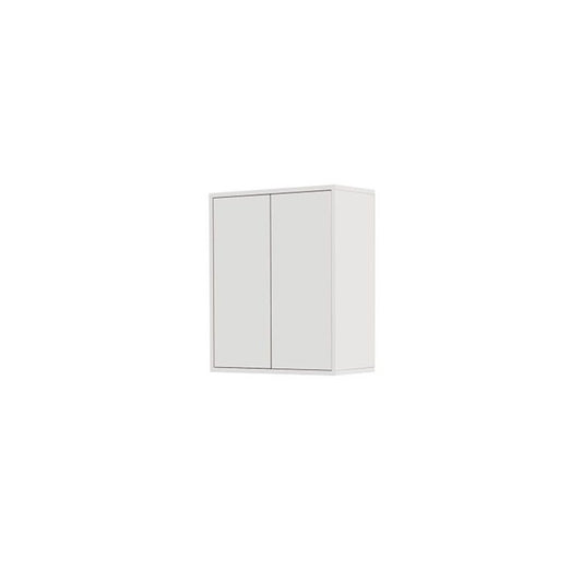 Élément mural de salle de bain blanc à deux portes 60x30x h72 cm