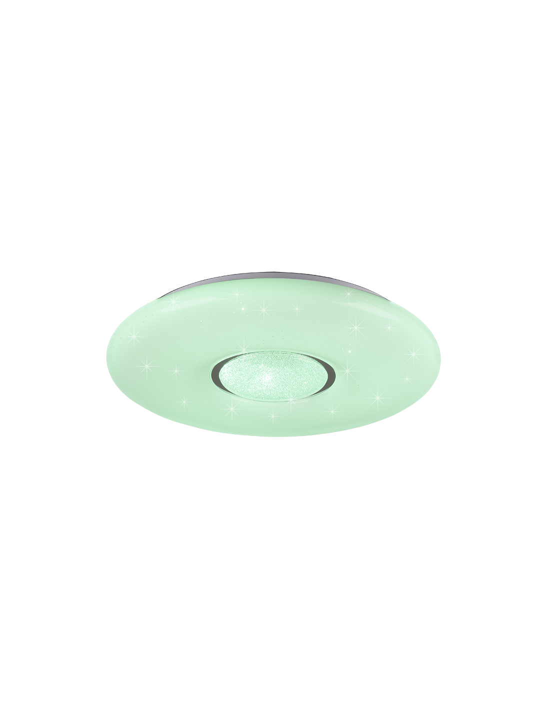 Plafonnier LED moderne variateur RGB Lia effet ciel étoilé Trio éclairage