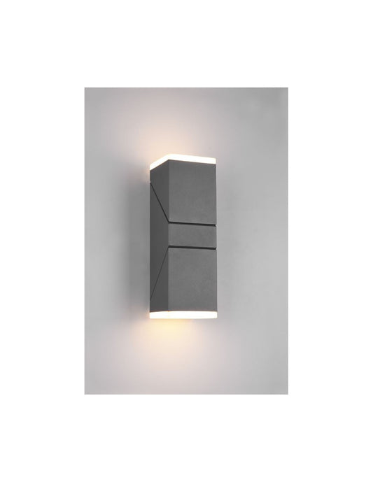 Applique Double LED Orientable Avon Aluminium Anthracite IP54 Trio Lighting