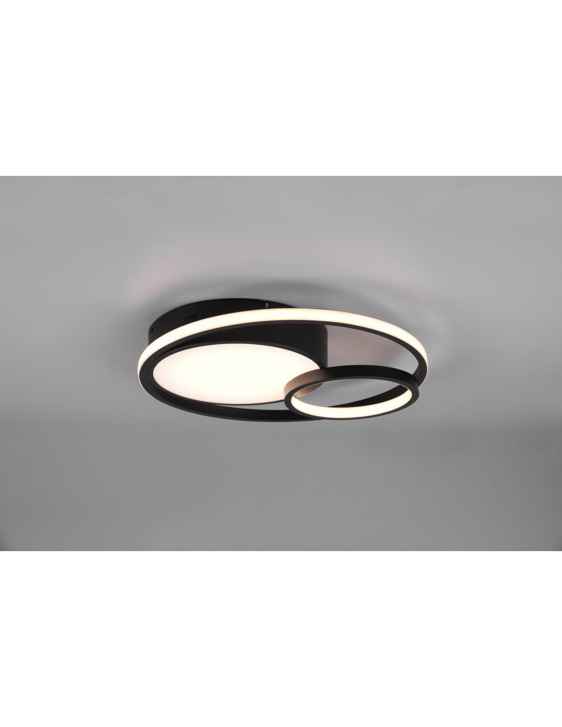 Plafonnier Moderne Vuelta Noir 3 LED Variateur 28w Trio Lighting