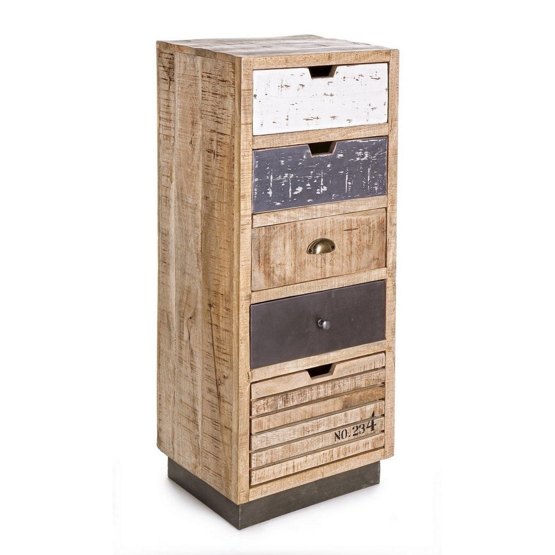 Commode 5 tiroirs de style industriel Tudor