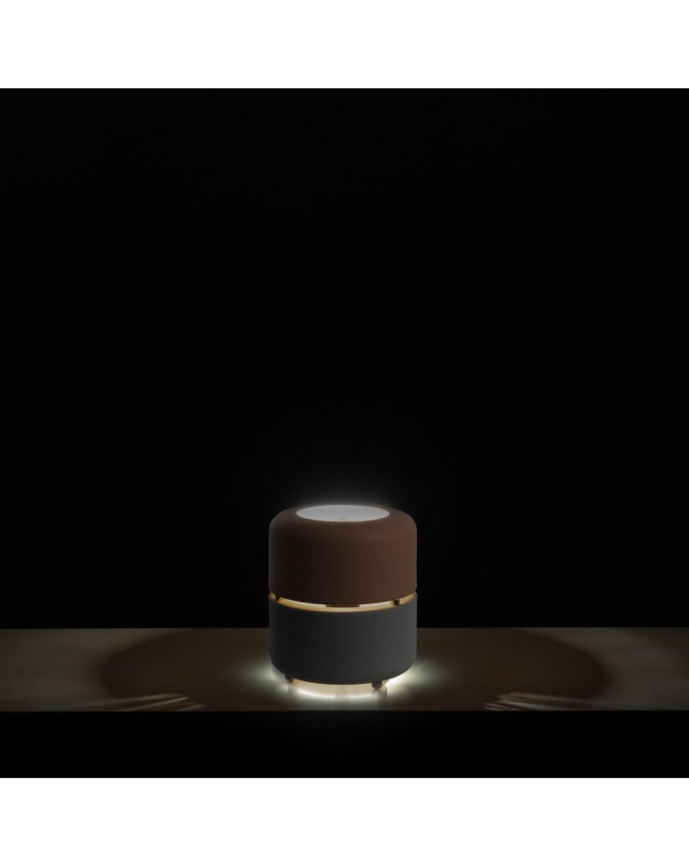 Lampe de table Idra en métal rose et gris STS
