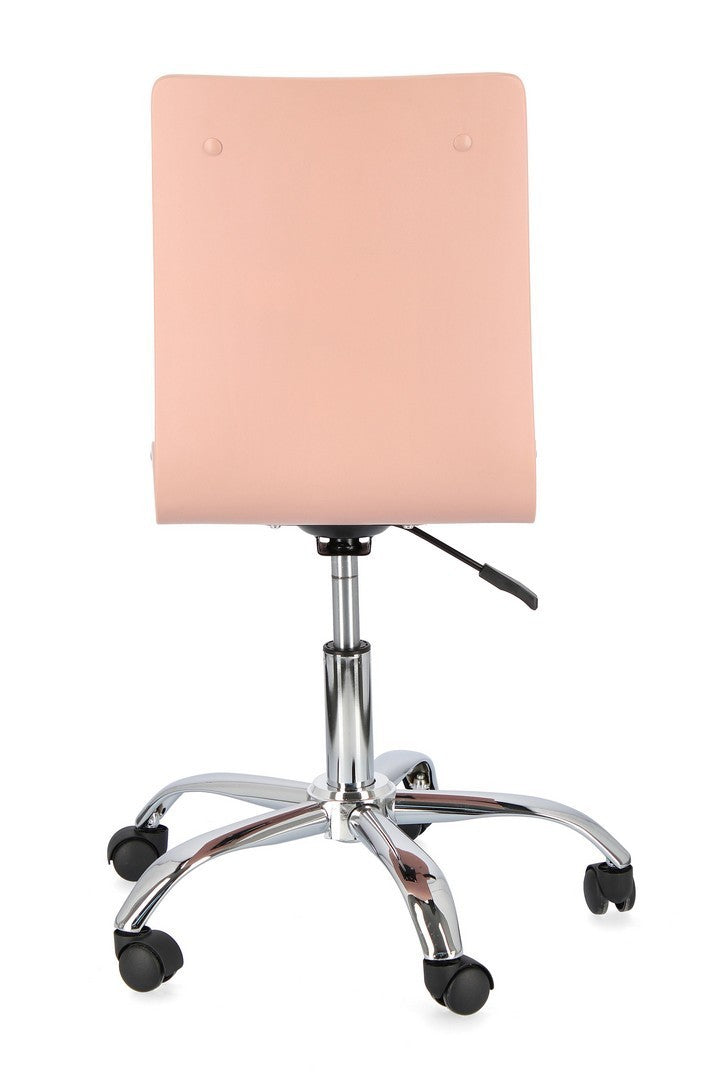 Chaise de bureau en acier simili cuir Young Hearts 42,5 x 40 x 87 cm