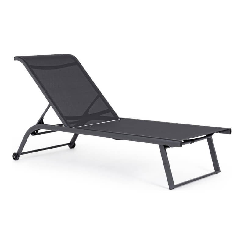 Lit bébé Taylor à roulettes en gris foncé et anthracite