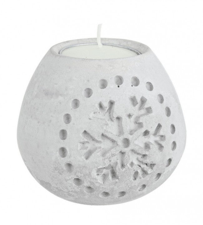 6x bougie flocon de neige Jhan