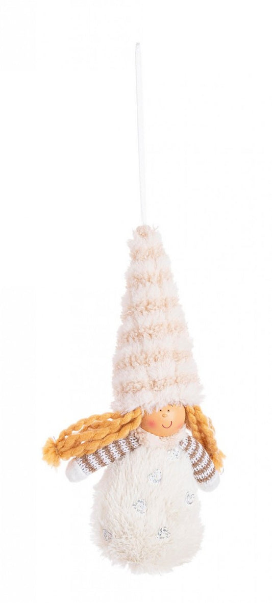 12x Pendentif Glenn Angel blanc