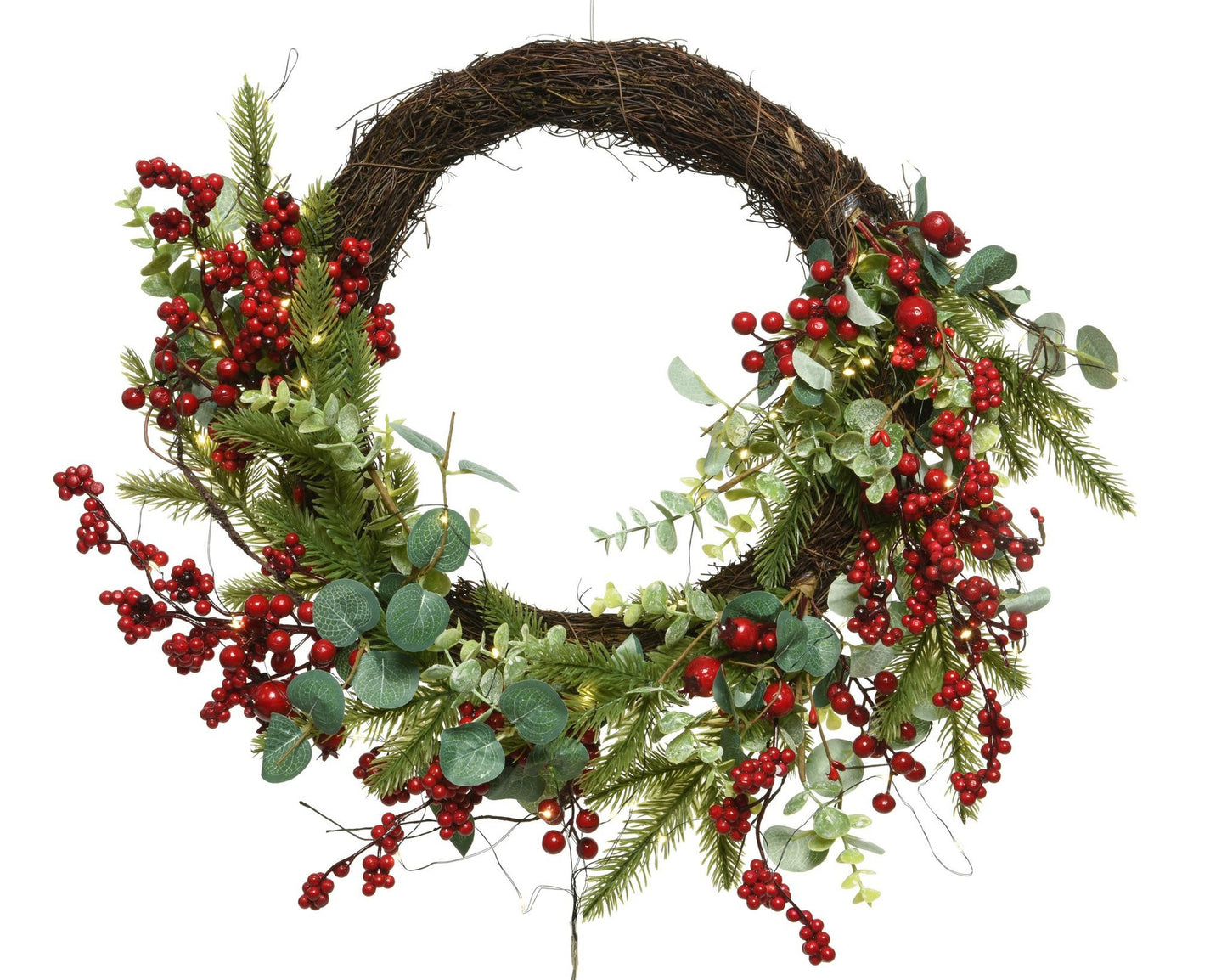Ghirlanda con Bacche 60L - 60x60x60 cm