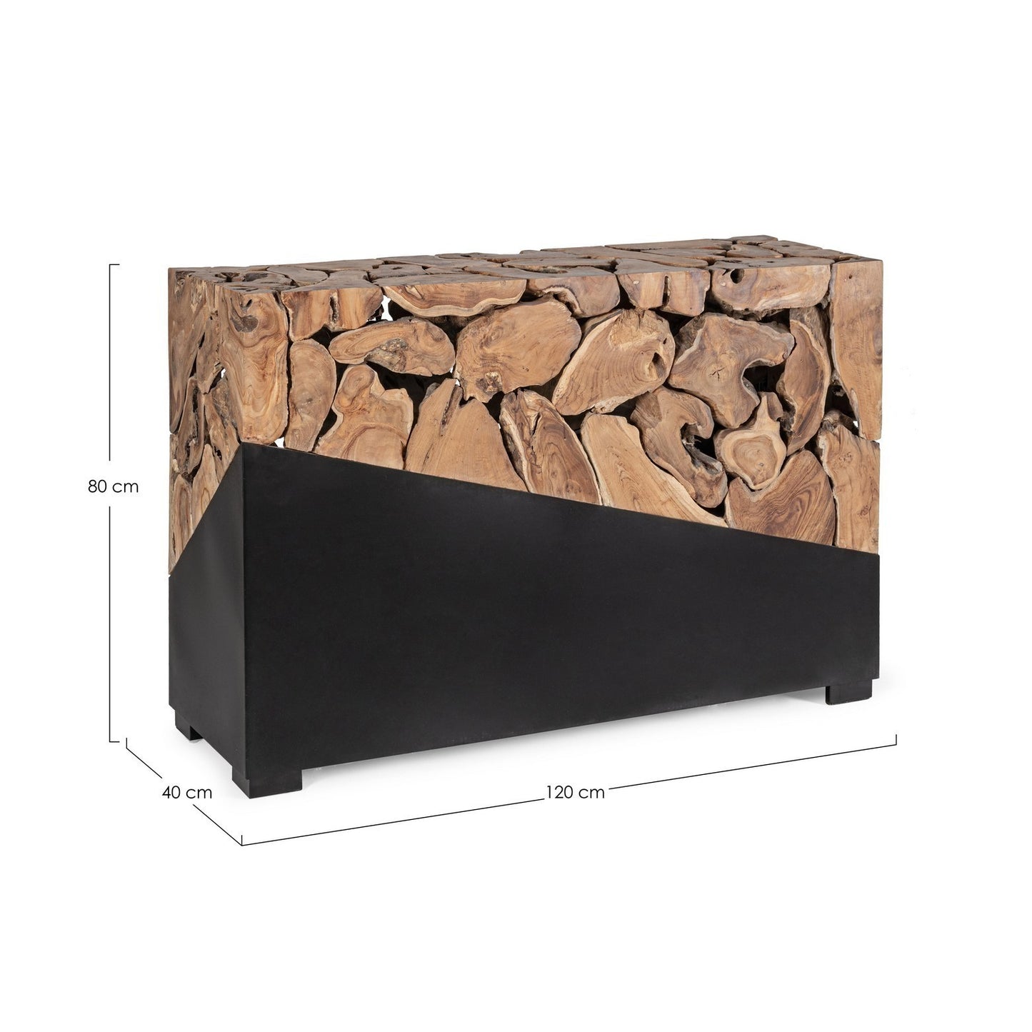 Console Grenade 120x40 cm en bois mélaminé 