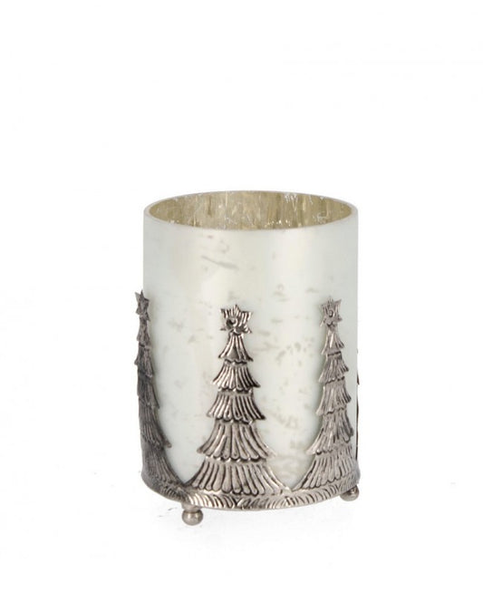 6x Bougeoir Vt Parky Blanc Op H14