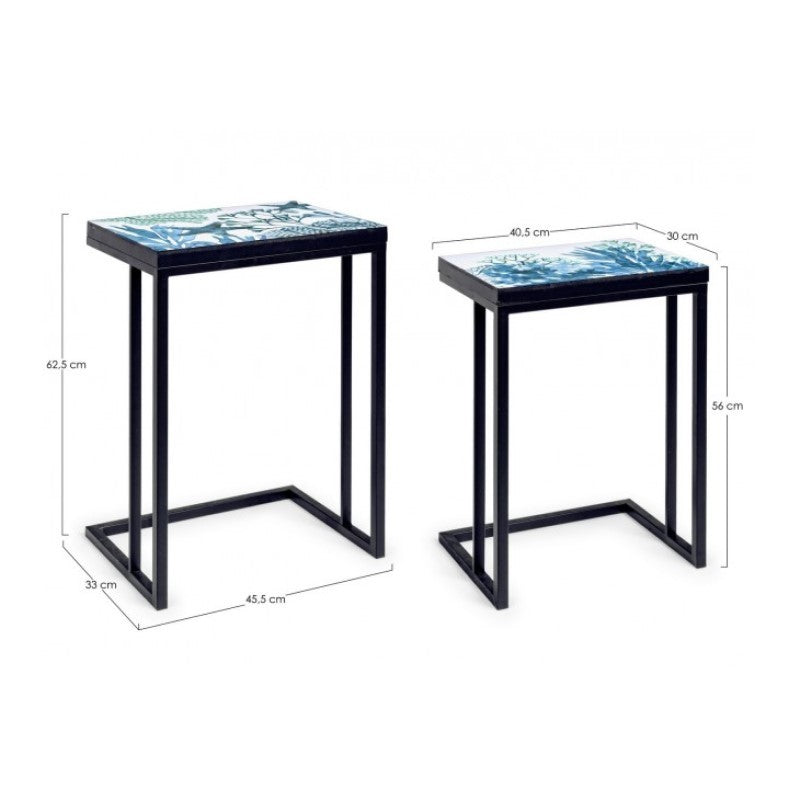 Ensemble de deux tables d'ameublement bizzotto