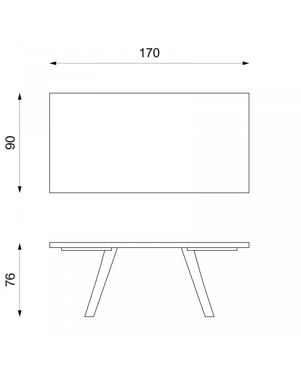 Table extensible 170-270 x 90 cm - Barret