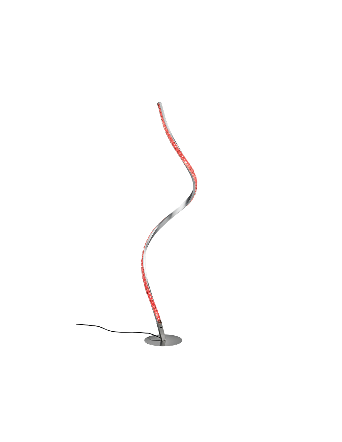 Lampadaire LED Rubin Moderne Dimmable RGB Effet Cristal H116 cm Trio Lighting