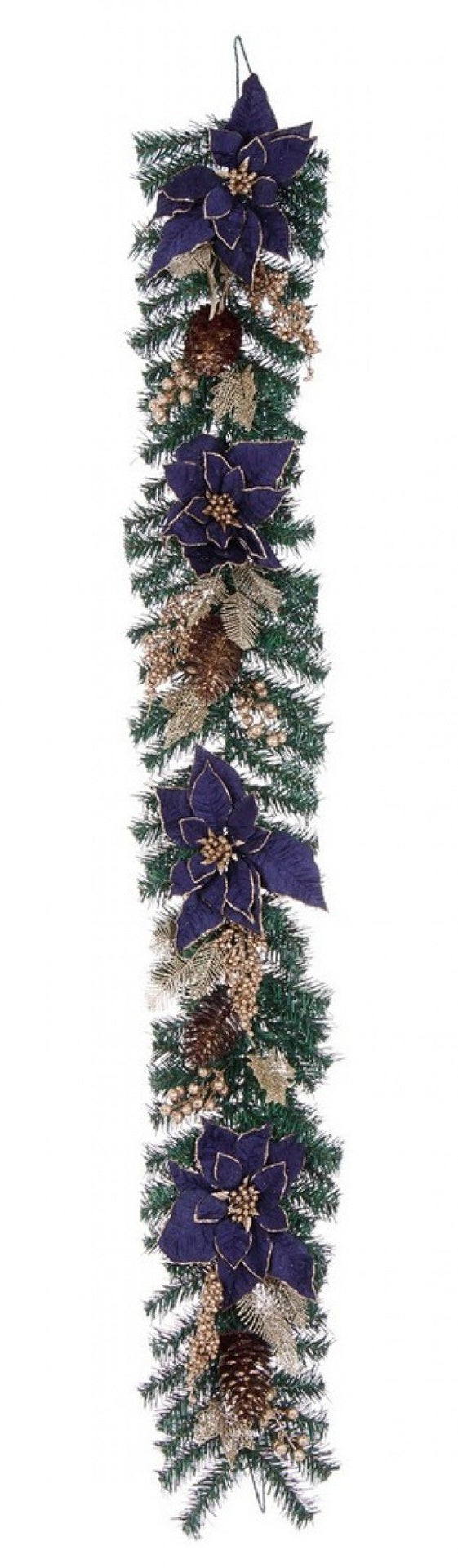 4x Boa Eleonor Poinsettia Bleu