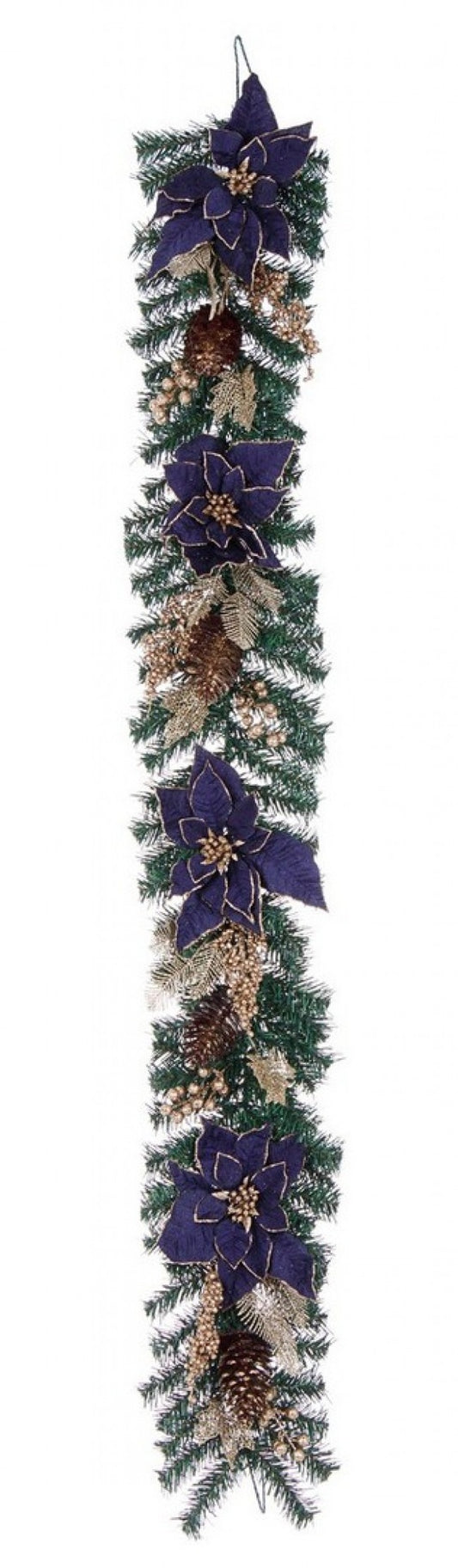 4x Boa Eleonor Poinsettia Bleu