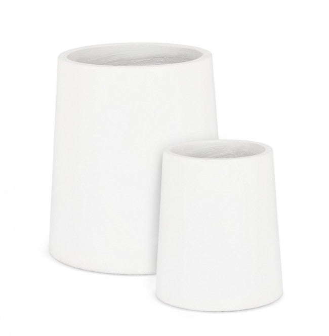 Set2 P.Hoian à vase bas blanc