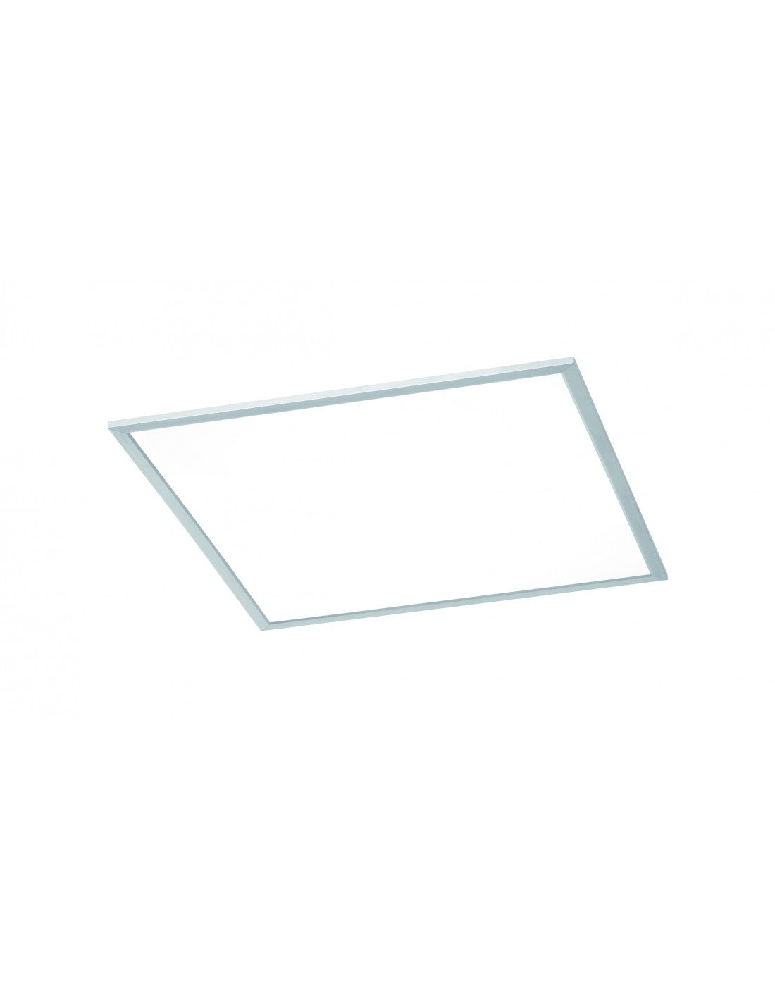 Plafonnier Carré Griffin LED Dimmable Rgbw Nickel 59x59 cm Trio Lighting