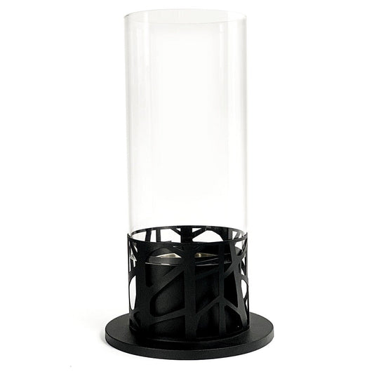 Cheminées au bioéthanol noires sur pied 20,3 x 20,3 xh 50 cm