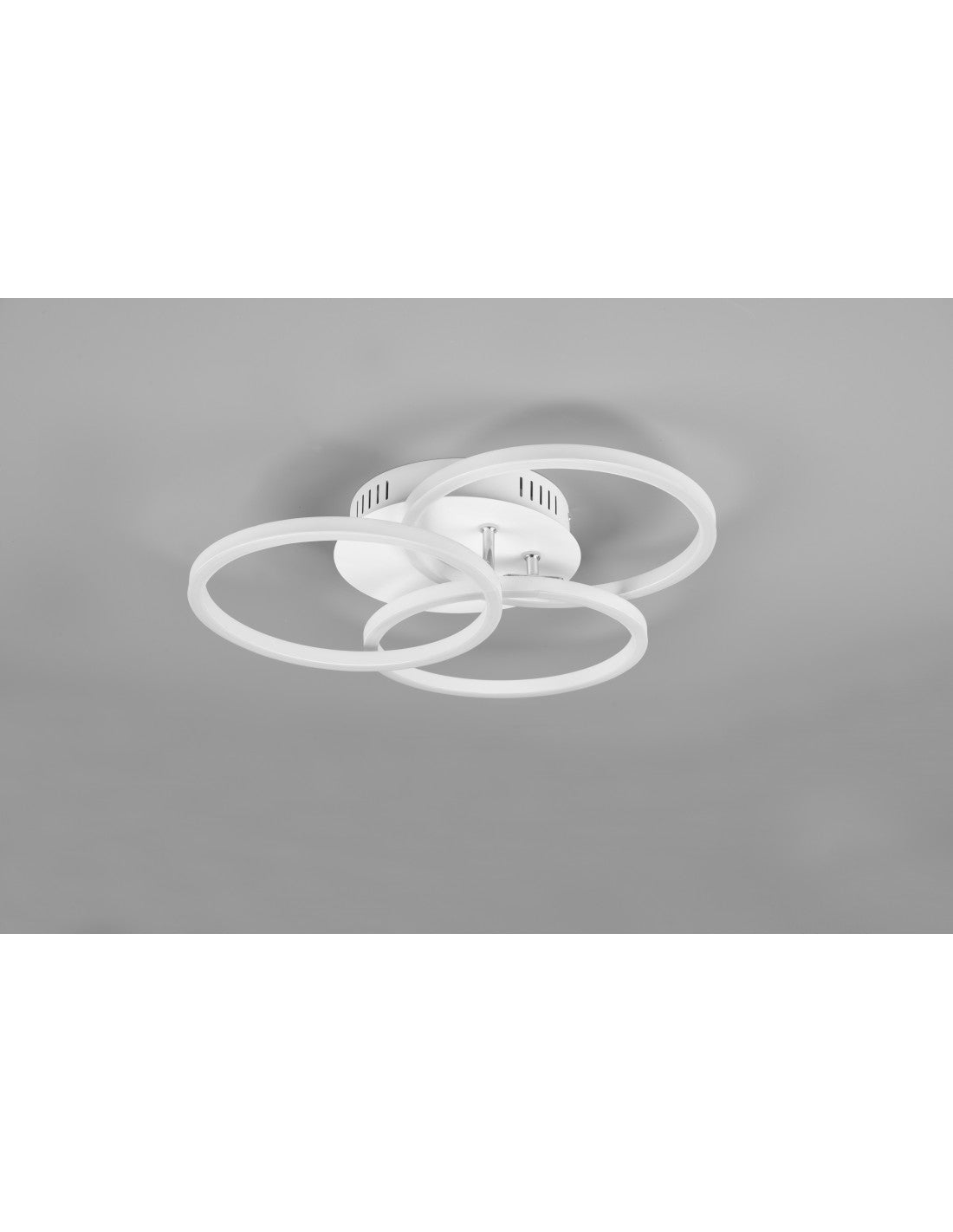 Plafonnier 3 Cercles Ajustables LED Variateur Cercle Blanc Trio Lighting