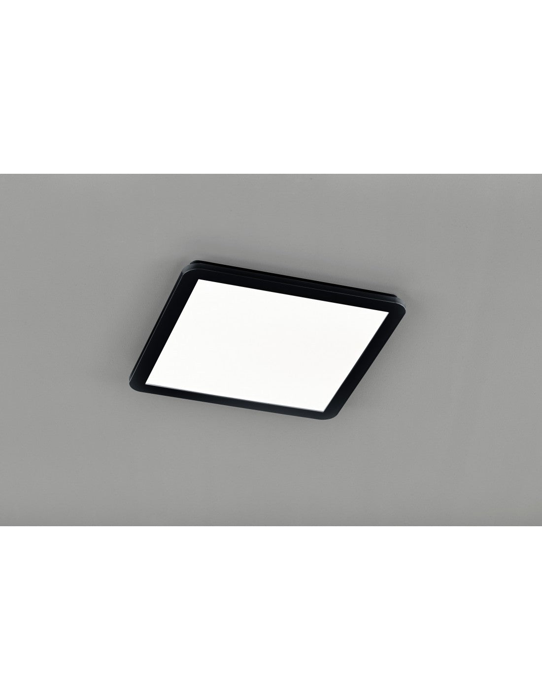 Plafonnier Carré Camillus Led Dimmable Noir IP44 40x40 cm Trio Lighting