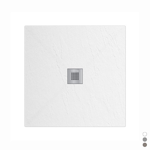 Receveur de douche carré Estasi - Tortora 80x80 cm