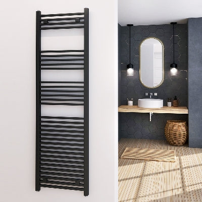 Radiateur anthracite à tubes carrés - H 1700 x Int. 470 mm