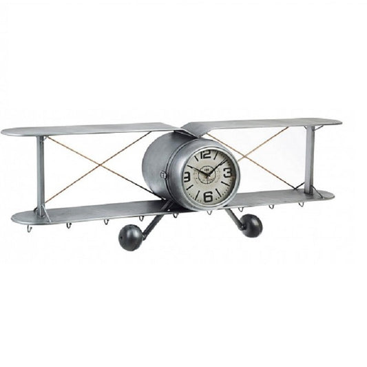 Horloge murale Charles 9 crochets 129x22x40h cm