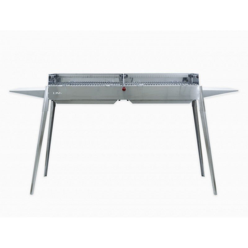 Barbecue Etna Maxi ACIER Dimensions : 150 x 62 x 85 h cm