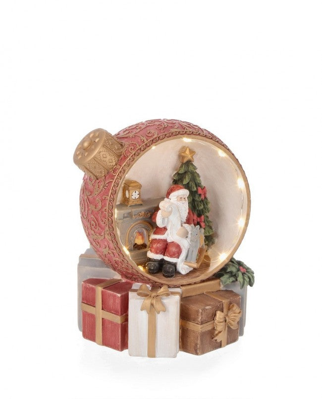 4x Sphère Décorative Baldwin Santa C