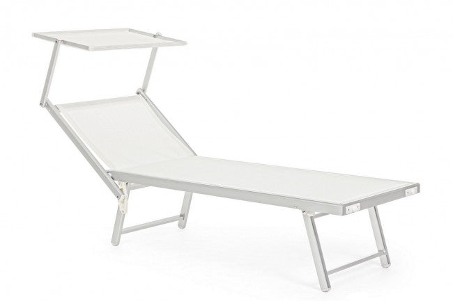 Bain de soleil d'extérieur blanc