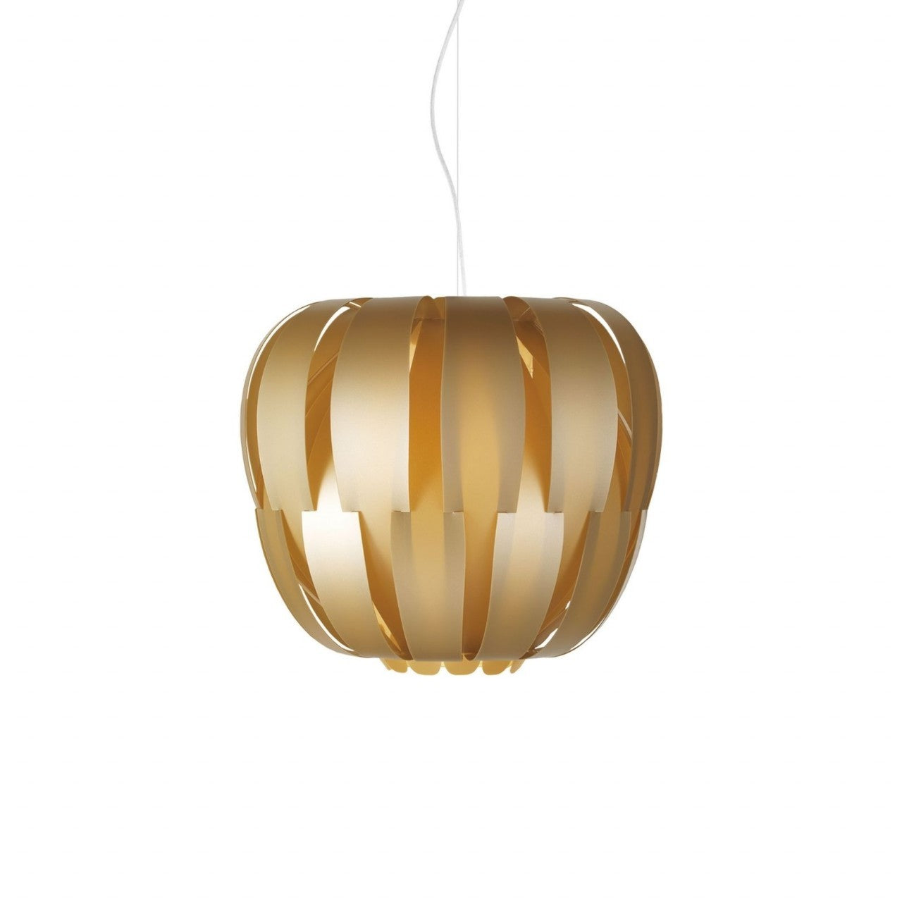 Suspension New Gold en métal chromé cm. 19x16h