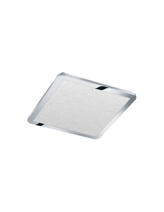 Plafonnier Salle de Bain Carré Variateur LED 22w Cinzia Chrome IP44 Trio Lighting