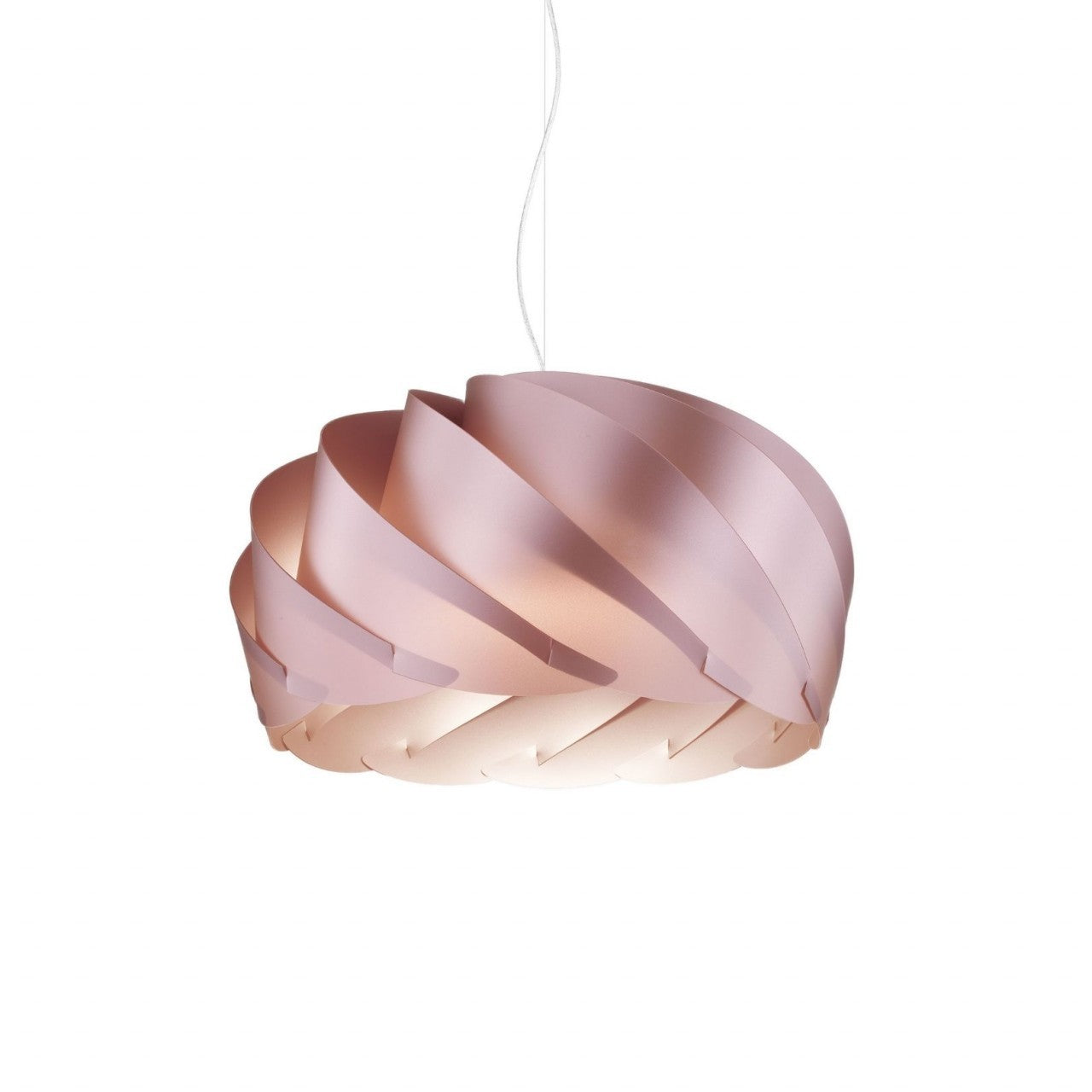 Suspension en métal rose en métal chromé Cm. 42x26h