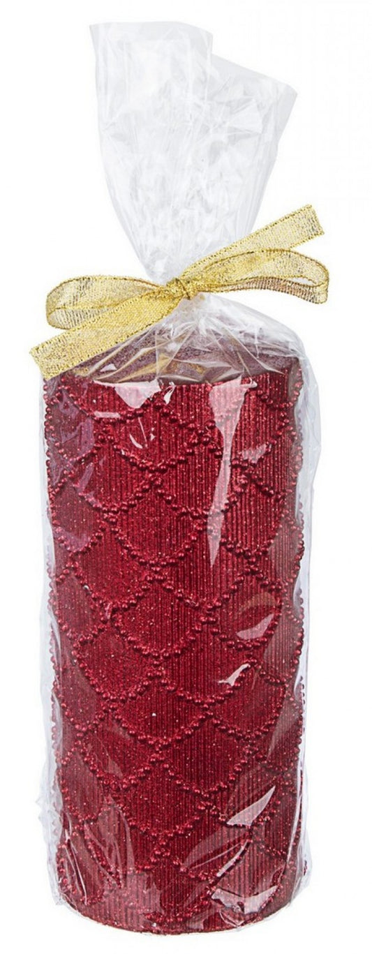 6x Bougie Rouge Luxe 7X15