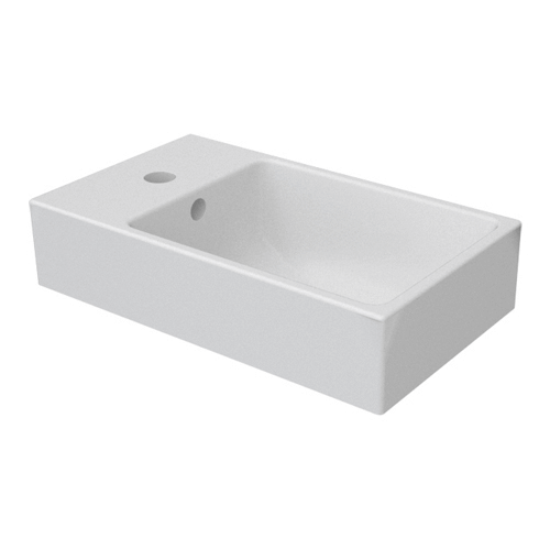 Vasque suspendue 45x26 cm blanc