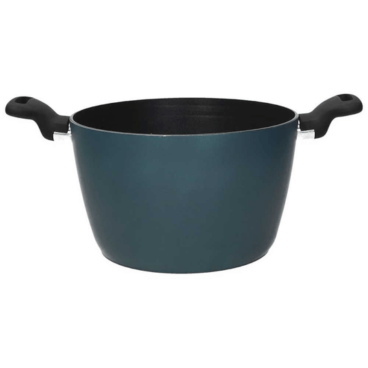 Cocotte 2 anses 24 cm aluminium bleu