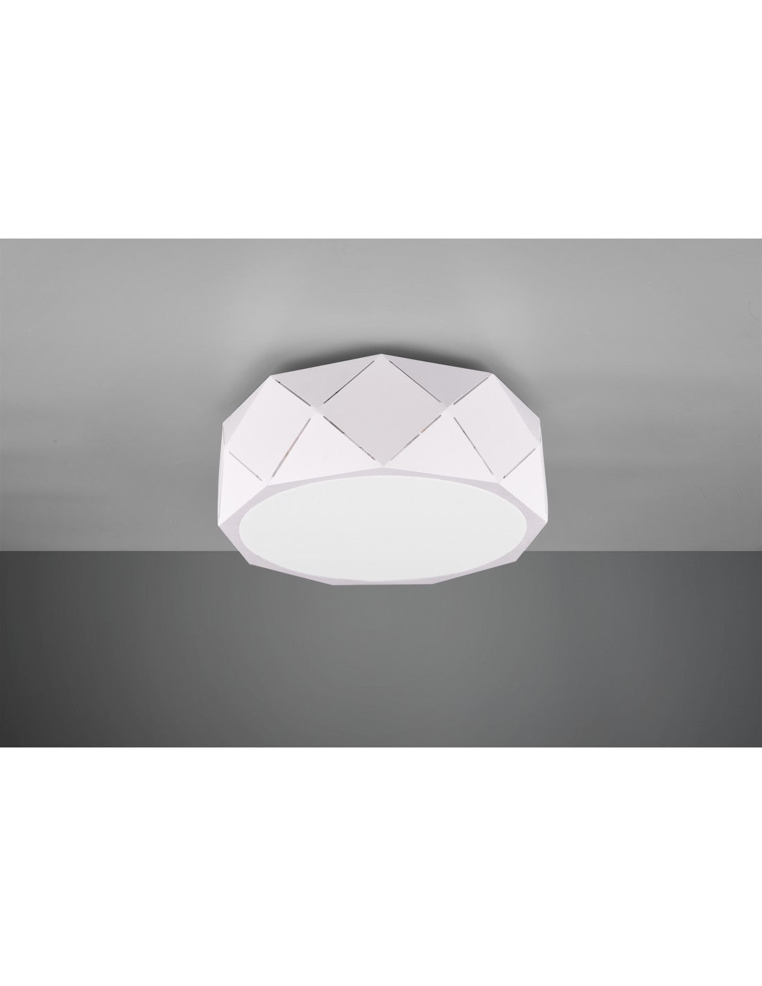 Plafonnier 3xE27 Zandor Blanc Ø40 cm Trio Lighting