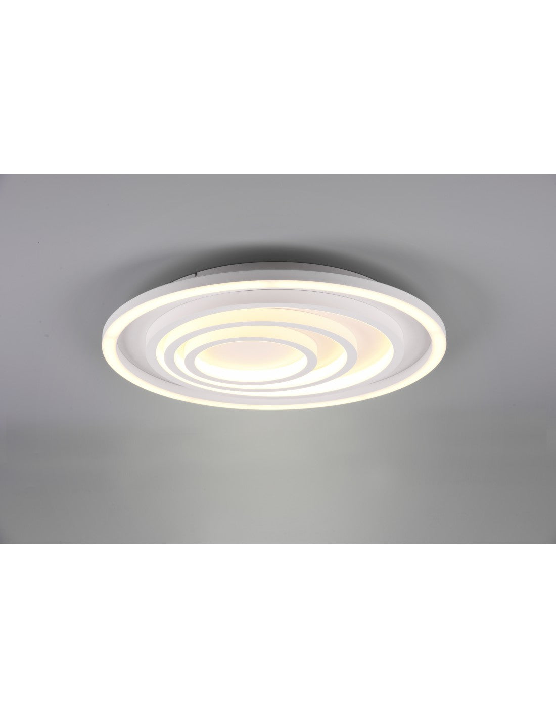Grand Plafonnier Circulaire Moderne Variateur LED Kagawa Blanc Trio Lighting