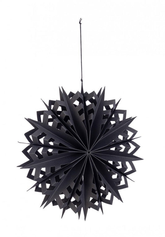 6x Pendentif Vik Bow 003 Papier Noir D30