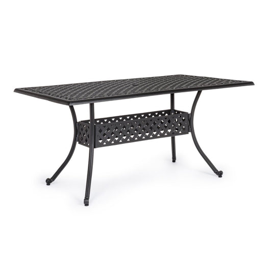 Table d'extérieur rectangulaire Ivrea anthracite 90 x 160 cm