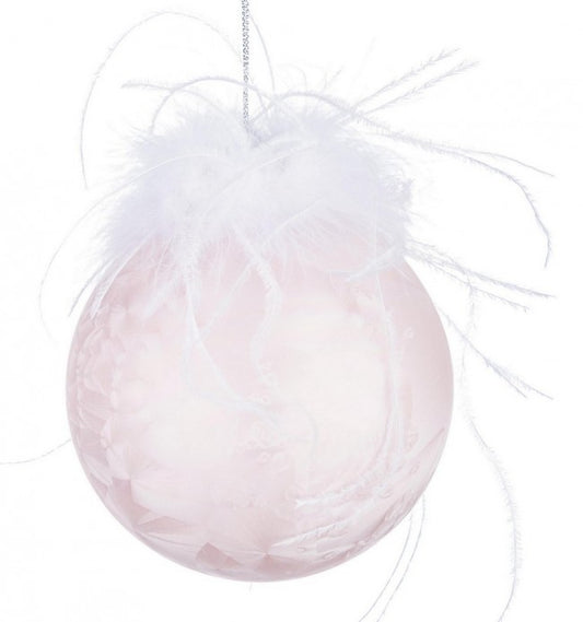 8x Sphère Vt Plume Rose D100