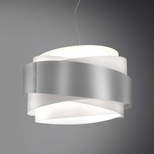 Lustre suspendu BEA une lumière Argent diamètre 60x h38 cm