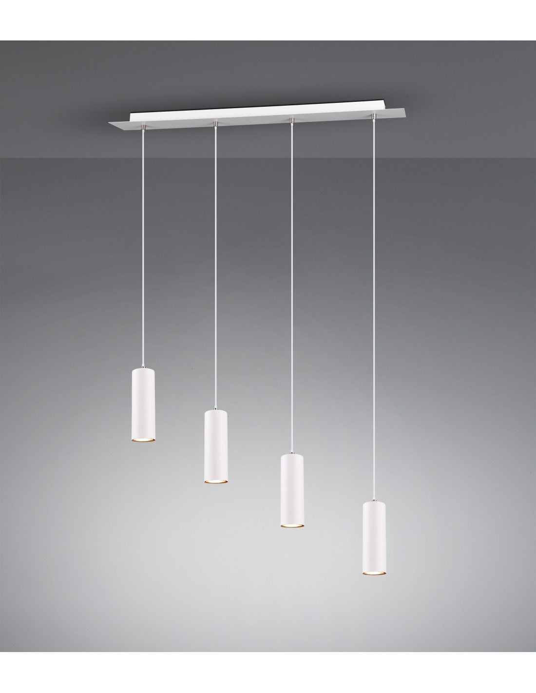 Lampe à Suspension 4 Points Lumineux GU10 Marley Blanc Trio Lighting
