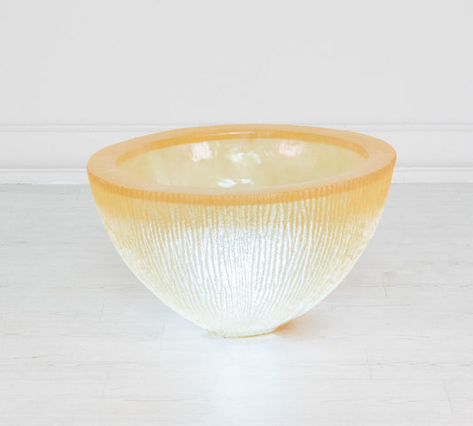 Vase en résine blanche 80x80x45h cm