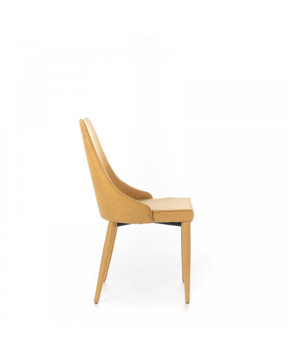 2x Chaise en tissu Myriam jaune ocre STS