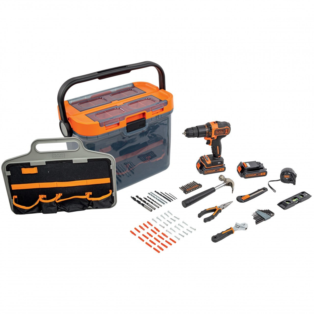 Kit perceuse 18 V Black &amp; Decker Mod.BCKSB04